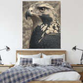 Het Eagle Poster Canvas Afdruk (Insitu (Slaapkamer))