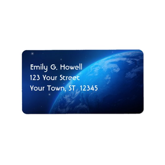 Het Earth Avery Label (Voorkant)