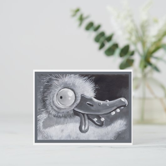 Het echt lomp briefkaart (Staand voorkant)