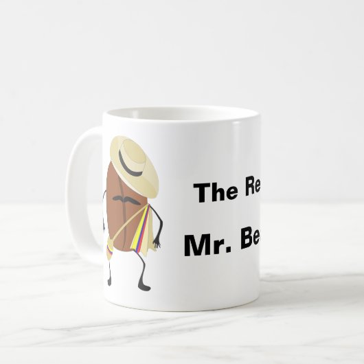 Het echte Bean Koffiemok (Voorkant links)