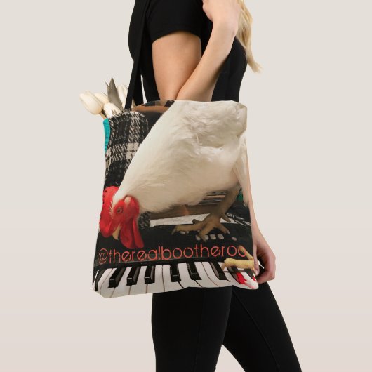 Het echte Boe van de Roo op Toetsenbord Tote Bag (Dichtbij)