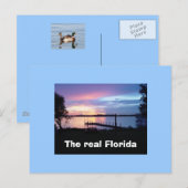 Het echte briefkaart van Florida (Voorkant / Achterkant)