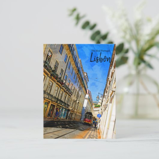 Het echte Briefkaart voor reizen in het kader van  (Staand voorkant)