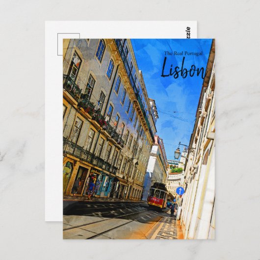 Het echte Briefkaart voor reizen in het kader van  (Voorkant / Achterkant)