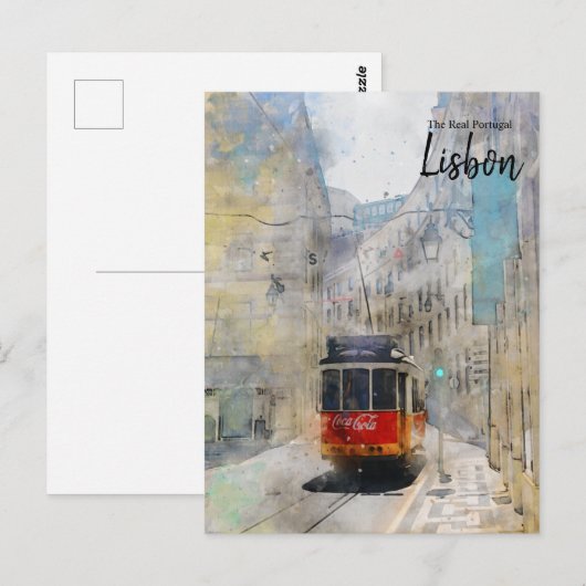 Het echte Briefkaart voor reizen in het kader van (Voorkant / Achterkant)