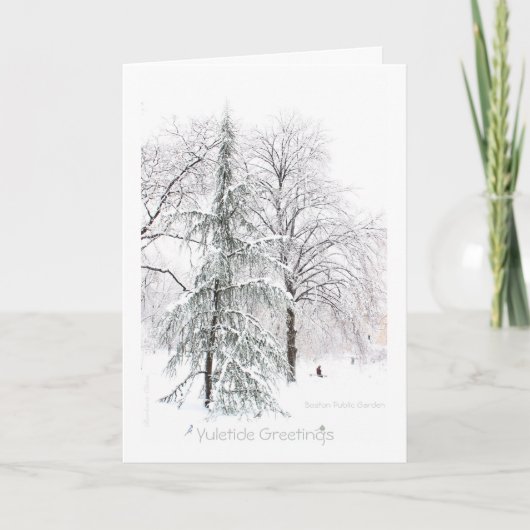 Het echte "cadeau" is aanwezigheid: Holiday Yuleti Feestdagen Kaart (Voorkant)