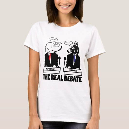 Het echte debat T-Shirt (Voorkant)
