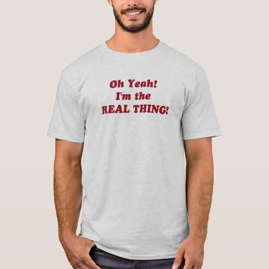het echte ding! t-shirt (Voorkant)