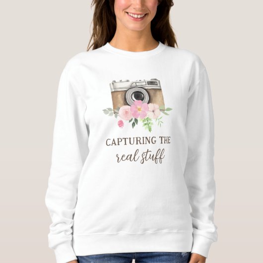 Het echte fotograaf Sweatshirt vastleggen (Voorkant)
