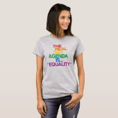 HET ECHTE GAY AGENDA T-shirt (Voorkant volledig)