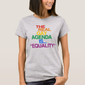 HET ECHTE GAY AGENDA T-shirt (Voorkant)