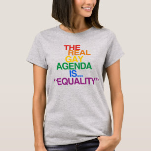 HET ECHTE GAY AGENDA T-shirt