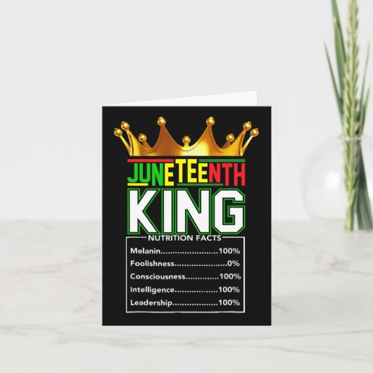 Het echte Juneteenth Kaart (Voorkant)
