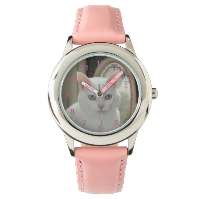 Het echte  Kat Horloge (Voorkant)