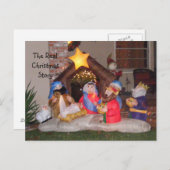 Het echte kerstverhaal feestdagenkaart (Voorkant / Achterkant)