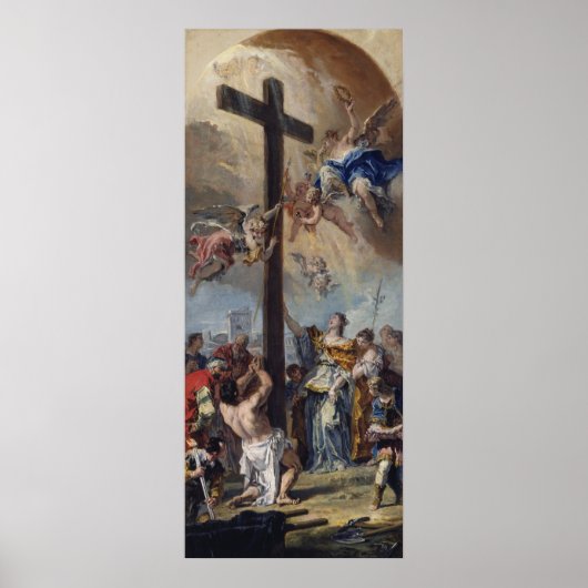 Het echte kruis - Sebastiano Ricci Fine Art Poster (Voorkant)