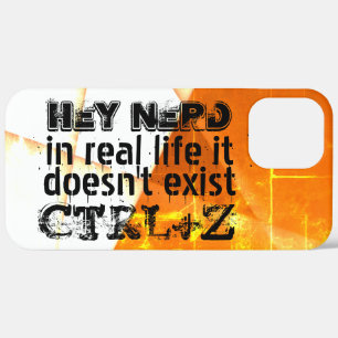 Het echte leven er is geen undo, nerd versie - ora Case-Mate iPhone case