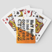 Het echte leven er is geen undo, nerd versie - ora pokerkaarten (Achterkant)