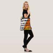Het echte leven er is geen undo, nerd versie - ora tote bag (Op model)