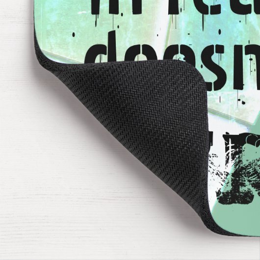 Het echte leven is er niet ongedaan gemaakt, nerd  muismat (Hoek)