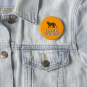 Het echte Man houdt van Katten Ronde Button 5,7 Cm (In situ)