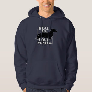 Het echte Man HOUDT van Worstjes Hoodie