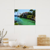 Het echte Portugal - afkoeling in Cascais Poster (Keuken)