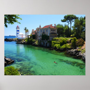 Het echte Portugal - afkoeling in Cascais Poster