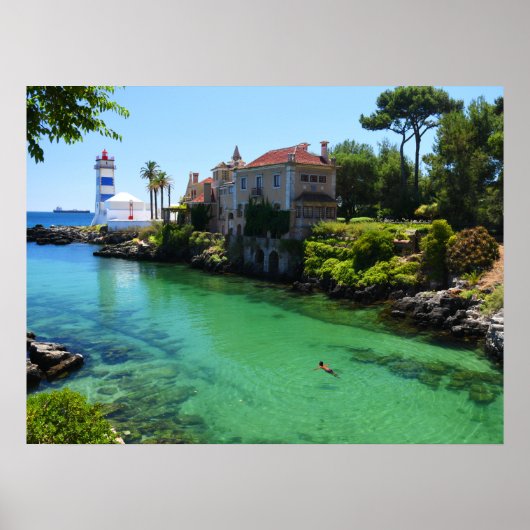 Het echte Portugal - afkoeling in Cascais Poster (Voorkant)
