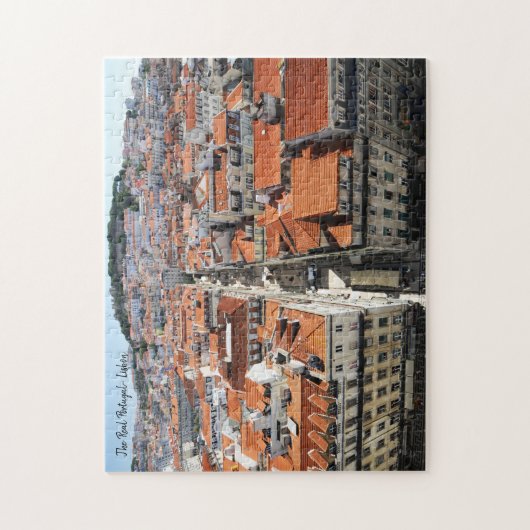 Het echte Portugal-Lissabon Legpuzzel (Verticaal)