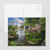 Het echte Portugal — Madeira botanische tuin Postc Briefkaart (Voorkant / Achterkant)