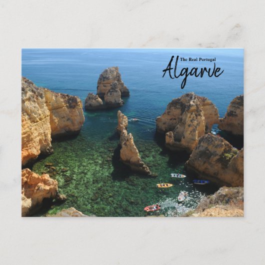Het echte Portugal-Ponta da Piedade, Algarve Briefkaart (Voorkant)
