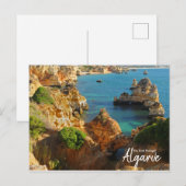 Het echte Portugal-Ponta da Piedade, Algarve Briefkaart (Voorkant / Achterkant)