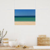 Het echte Portugal - strand, blauw, water Poster (Keuken)
