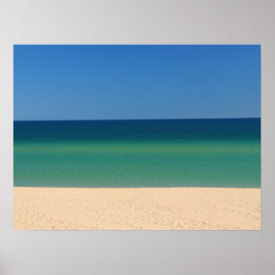Het echte Portugal - strand, blauw, water Poster