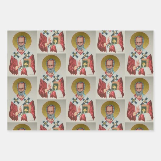 Het echte Sinterklaas / St. Nicholas inpakpapier (Voorkant 2)