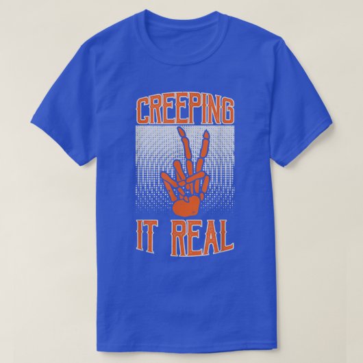Het echte skeletenvrede creëren t-shirt (Design voorkant)