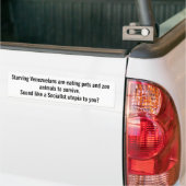Het echte socialisme bumpersticker (Op Truck)