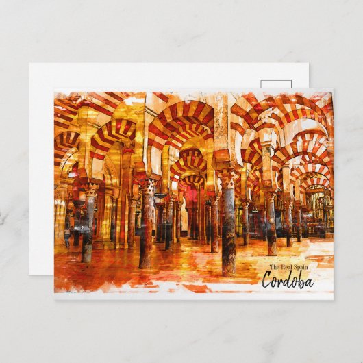 Het echte Spanje Cordoba Briefkaart (Voorkant / Achterkant)