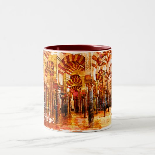 Het echte Spanje Cordoba Tweekleurige Koffiemok (Center)