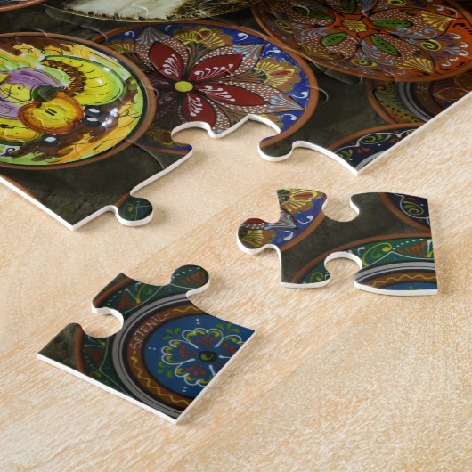 Het echte Spanje - de Spaanse borden Jigzaag Puzzl Legpuzzel (Zijkant)