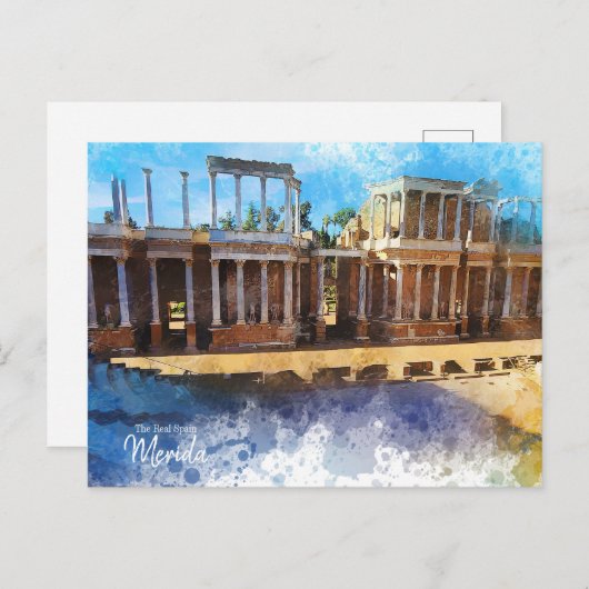 Het echte Spanje Merida Briefkaart (Voorkant / Achterkant)