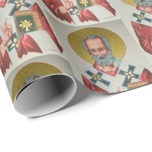 Het echte St. Nicholas inpakpapier (Rol Hoek)