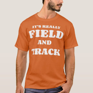 Het echte veld en spoor t-shirt
