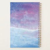 Het edelhert (Cervus elaphus) in de winter Planner (Achterkant)