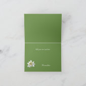 Het edelweiss en het Huwelijk van Stippen danken u Bedankkaart (Binnen)