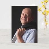 Het één-bovenleer van de zakenman kaart (Gele Bloem)