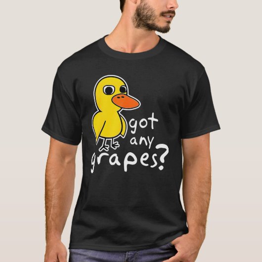 Het eendenlied kreeg alle druiven limonade grappig t-shirt (Voorkant)