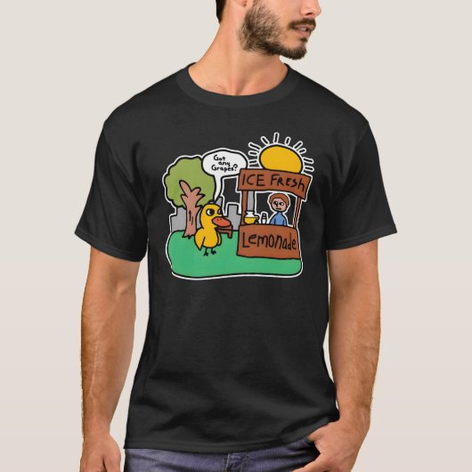 Het eendenlied kreeg elke druiven limonade grappig t-shirt (Voorkant)