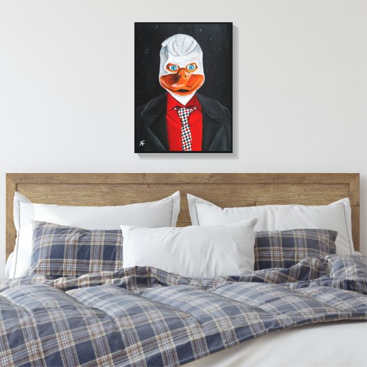 Het eendenschilderij van Alfred Fox Canvas Afdruk (Insitu (Slaapkamer))